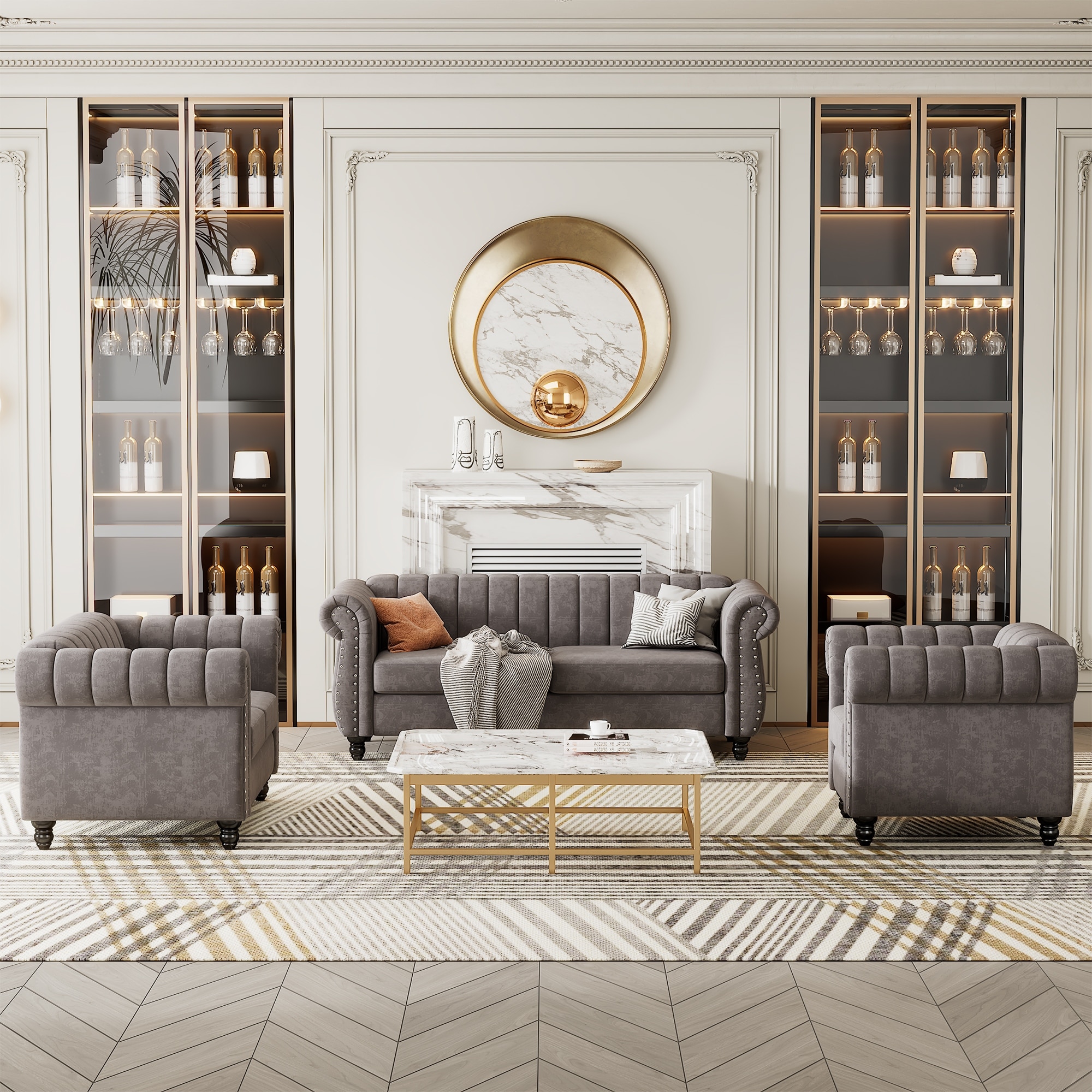 Chesterfield modern store living room